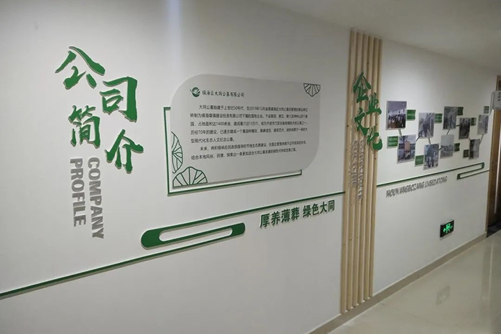 镇海大同公墓企业文化走廊,成品实拍